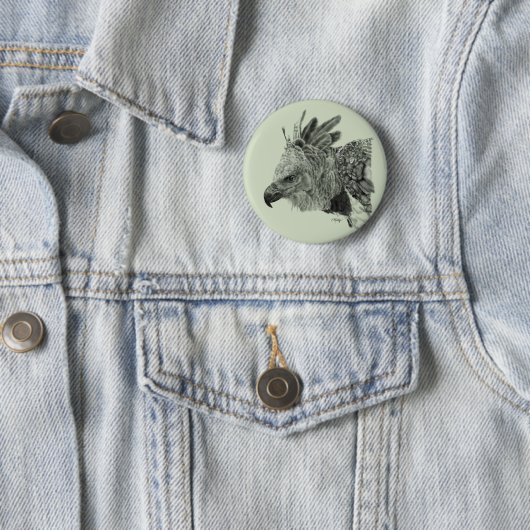 Harpy Eagle Zeichnend Button (Beispiel)