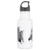 Harpy Eagle Zeichnend Edelstahlflasche (Vorderseite)