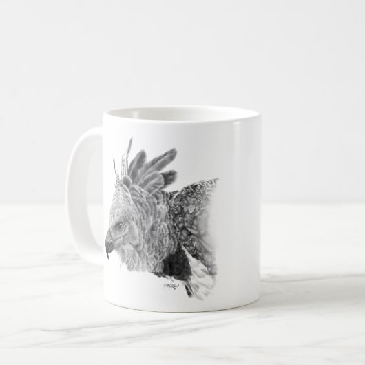 Harpy Eagle Zeichnend Kaffeetasse (Vorderseite Links)