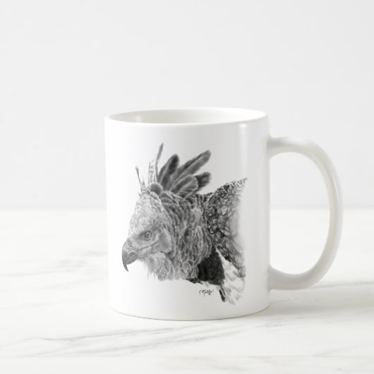 Harpy Eagle Zeichnend Kaffeetasse (Rechts)