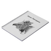 Harpy Eagle Zeichnend Notizblock (Linke Seite)