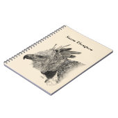 Harpy Eagle Zeichnend Notizblock (Linke Seite)