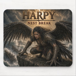Harpy Nest Break Dark Realism Mousepad