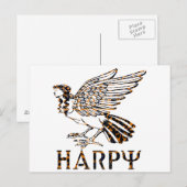 Harpy Postkarte (Vorne/Hinten)