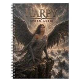Harpy Sturm Aerie Dark Cinema Notizblock