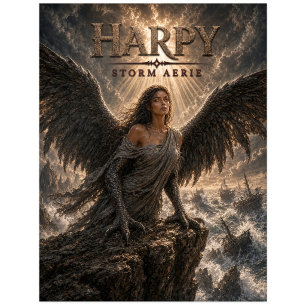 Harpy Sturm Aerie Dark Cinema Postkarte