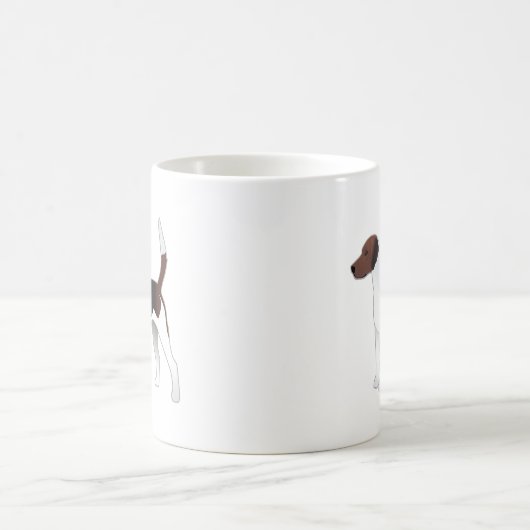Harrier Basic Breed Hound Hund Illustration Kaffeetasse (Mittel)