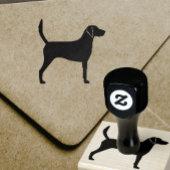 Harrier Dog Breed Silhouette Gummistempel