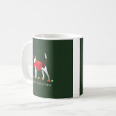 Harrier Dog Christmas Design Kaffeetasse (Vorderseite Links)