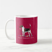 Harrier Dog Christmas Design Kaffeetasse (Links)