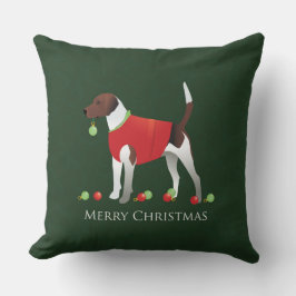 Harrier Dog Christmas Design Kissen
