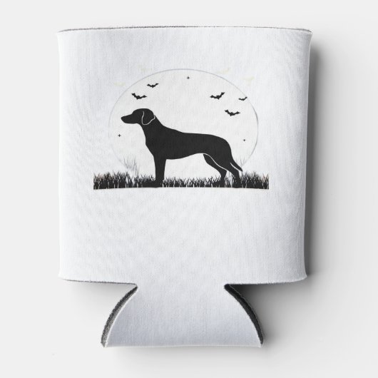 Harrier Dog � Halloween Moon Silhouette Classic T- Dosenkühler (Vorderseite)