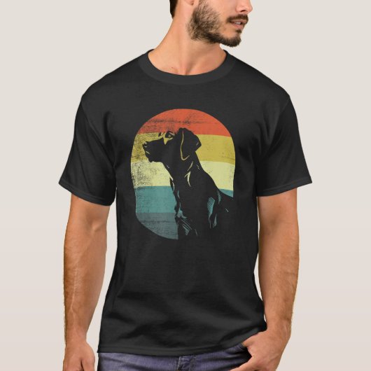Harrier Dog Retro Vintage Design T-Shirt (Vorderseite)