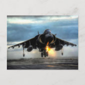 Harrier Fighter Jet Postkarte (Vorderseite)
