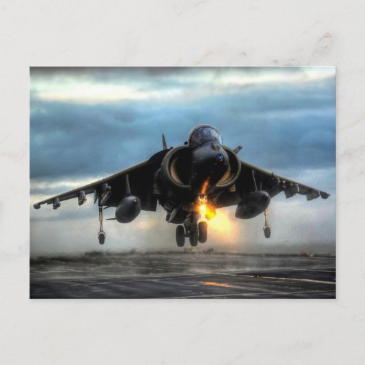 Harrier Fighter Jet Postkarte (Vorderseite)