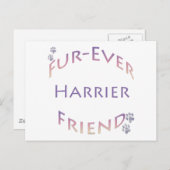 Harrier Furever Postkarte (Vorne/Hinten)