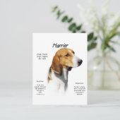 Harrier History Design Postkarte (Stehend Vorderseite)