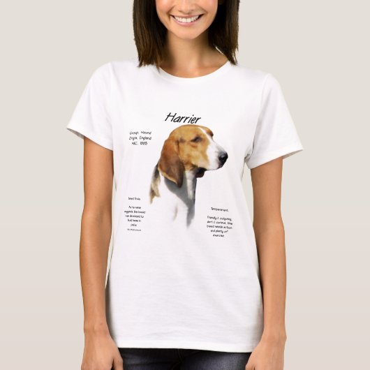 Harrier History Design T-Shirt (Vorderseite)
