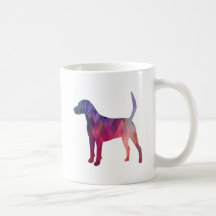 Harrier Hound Dog Geometric Pattern Silhouette