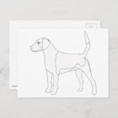 Harrier ist für die Farbgestaltung bereit Postkarte (Vorne/Hinten)