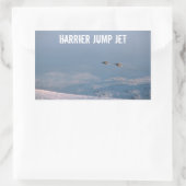Harrier Jump Jet Rechteckiger Aufkleber (Tasche)