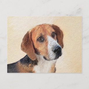 Harrier-Malerei - Süße originelle Hundekunst Postkarte