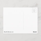 Harrier oder Beagle Führer mit Baum oben Postkarte (Rückseite)