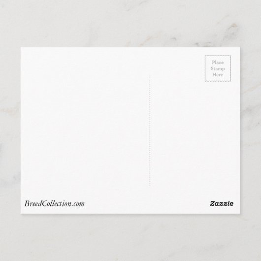 Harrier oder Beagle Führer mit Baum oben Postkarte (Rückseite)