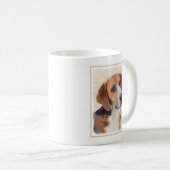 Harrier Painting - Niedliche Original Dog Art Kaffeetasse (VorderseiteRechts)