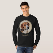 Harrier Painting - Niedliche Original Dog Art T-Shirt (Vorne ganz)