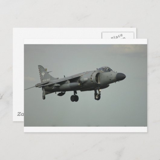 Harrier Postkarte (Vorne/Hinten)