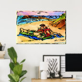 HARRIET DAVIDSOHN ILLUSTRATION - AM STRAND POSTER (Heimbüro)