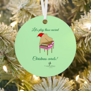 Harriet Harpsichord Christmas Carols Ornament Aus Metall