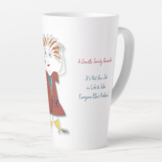 'Harriet' - Sanity Erinnerung Latte Tasse (Rechte Ecke)