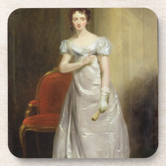 Harriet Smithson (1800-54) als Fräulein Dorillon, Getränkeuntersetzer (Vorderseite)