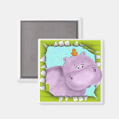 Harriet The Hippo Magnet (Vorderseite/Rückseite)
