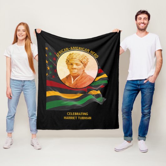 HARRIET TUBMAN American Hero BLACK GESCHICHTE Fleecedecke (Beispiel)
