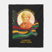 HARRIET TUBMAN American Hero BLACK GESCHICHTE Fleecedecke (Vorderseite)