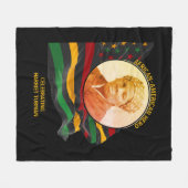 HARRIET TUBMAN American Hero BLACK GESCHICHTE Fleecedecke (Vorderseite (Horizontal))