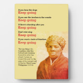 HARRIET TUBMAN Behalte, Zitat zu machen Fotoplatte (Vorderseite)