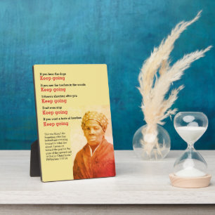 HARRIET TUBMAN Behalte, Zitat zu machen Fotoplatte