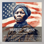 Harriet Tubman Black History Monte Unterricht Poster (Vorne)