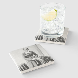 Harriet Tubman Conductor Untergrund Railroad Steinuntersetzer