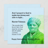 HARRIET TUBMAN Custom Scripting Motivierend Zitat (Vorne/Hinten)