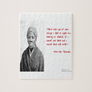 Harriet Tubman "Freiheit Oder Tod" Zitat Geschenke Puzzle