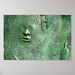 Harriet Tubman in Bronze Canvas Print Poster