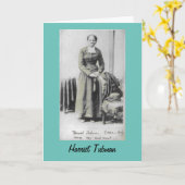 Harriet Tubman Inspiration Karte (Gelbe Blume)