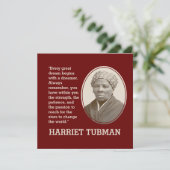 HARRIET TUBMAN | Jeder große Traum | MOTIVIEREND (Stehend Vorderseite)