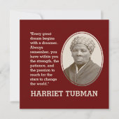 HARRIET TUBMAN | Jeder große Traum | MOTIVIEREND (Vorderseite)