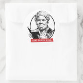 Harriet Tubman liest Banned Books Runder Aufkleber (Tasche)